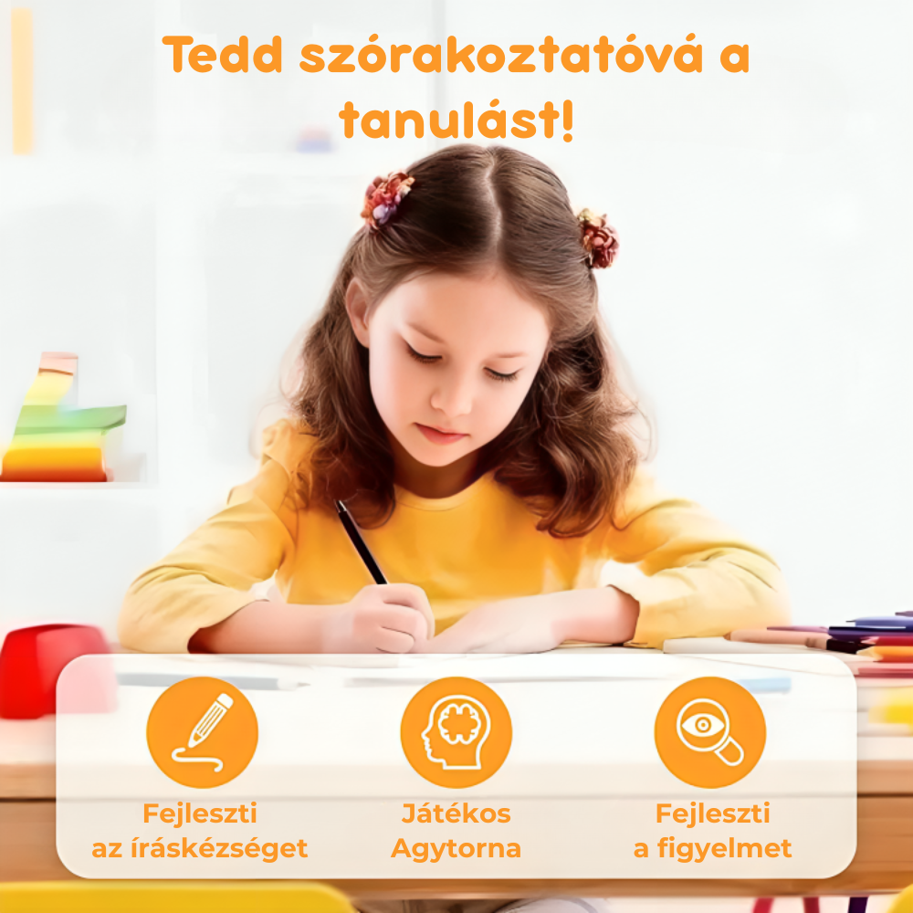 Babbli™ - Újrahasználható Írás- és Tanulókészlet Gyerekeknek