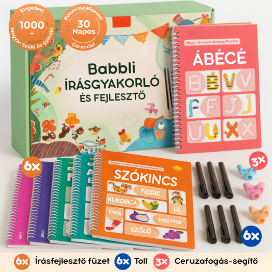 Babbli™ - Újrahasználható Írás- és Tanulókészlet Gyerekeknek